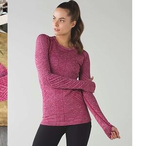 Lululemon Rest Less Pullover Heathered Berry Rumble